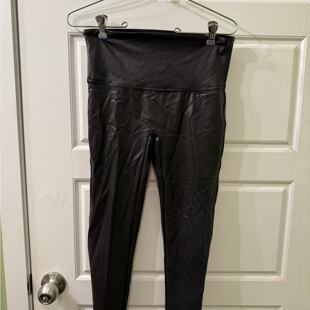 SPANX Black‎ High-Waisted Leggings Size Large